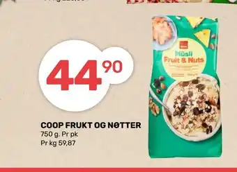 Coop Marked Coop frukt og nøtter tilbud