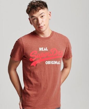 Superdry Overfarget vintage real original t-skjorte med logo tilbud
