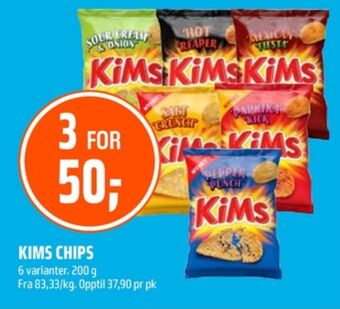 Coop Obs Kims chips tilbud