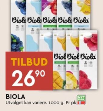 Coop Mega Biola syrnet melk tilbud