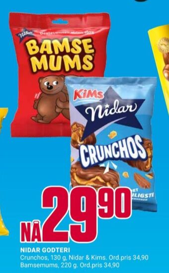 Europris Bamsemums sjokoladepose tilbud