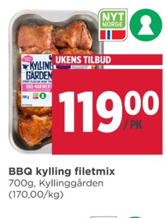 Meny Kyllinggården kyllingfilet tilbud