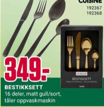 Europris Cuisine bestikk tilbud