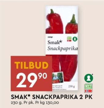 Coop Mega Smak paprika tilbud