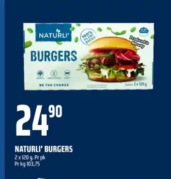 Coop Obs Naturli vegetarburger tilbud