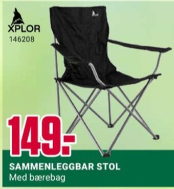 Europris Xplor campingstol tilbud