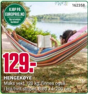 Europris Home hengekøye tilbud