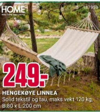 Europris Home hengekøye tilbud