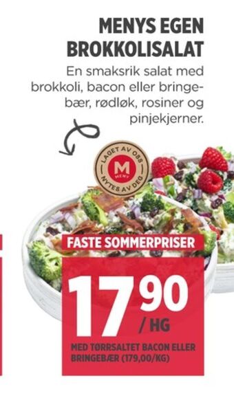 Meny Ukjent salat tilbud