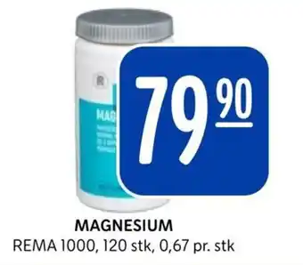 Rema 1000 MAGNESIUM REMA 1000, 120 stk, tilbud