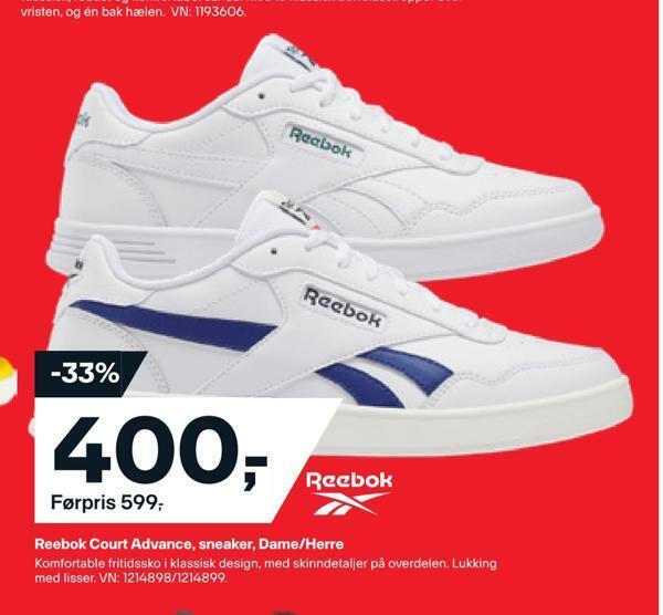 reebok sko xxl