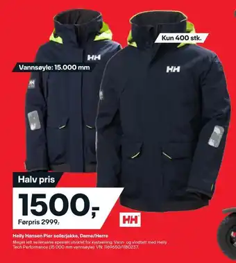 XXL Sport Helly hansen pier seilerjakke, dame/herre tilbud