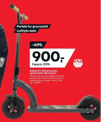 XXL Sport Solitary xt offroad scooter, sparkesykkel, barn/junior tilbud