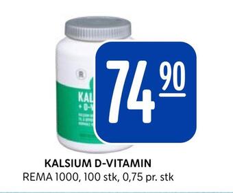 Rema 1000 Kalsium d-vitamin tilbud