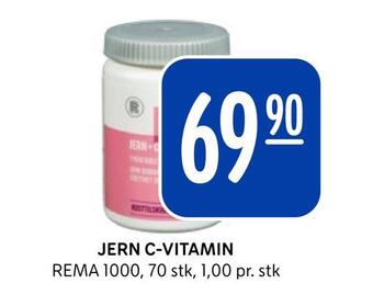 Rema 1000 Jern c-vitamin tilbud