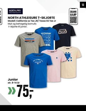 Sport Outlet North athleisure t-skjorte tilbud