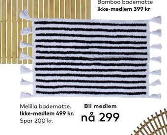 Skeidar Melilla badematte tilbud
