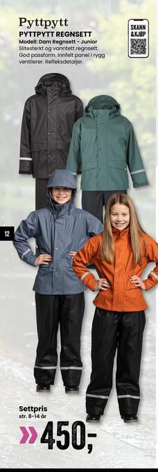 Sport Outlet Pyttpytt regnsett tilbud