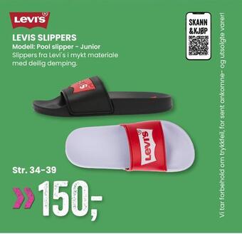 Sport Outlet Levis slippers tilbud