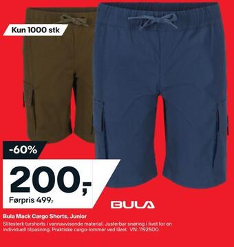 XXL Sport Bula mack cargo shorts, junior tilbud