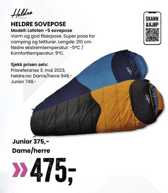 Sport Outlet Heldre sovepose tilbud