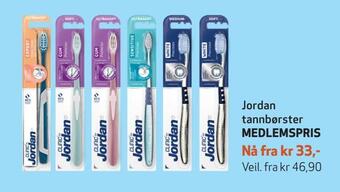 Apotek 1 Jordan tannbørster tilbud