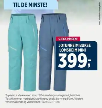 Sport 1 JOTUNHEIM BUKSE LOMSHEIM MINI tilbud