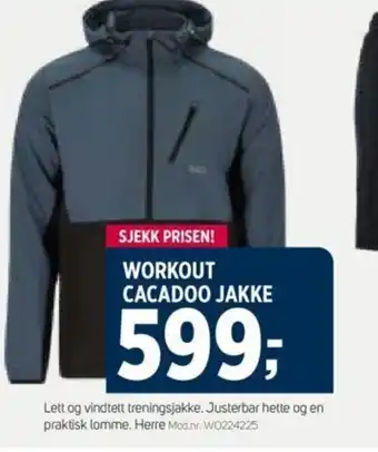 Sport 1 WORKOUT CACADOO JAKKE tilbud