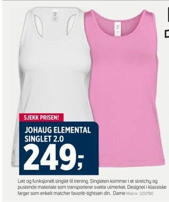Sport 1 JOHAUG ELEMENTAL SINGLET 2.0 tilbud