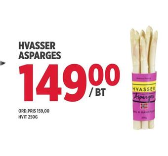 Jacobs Hvasser asparges tilbud
