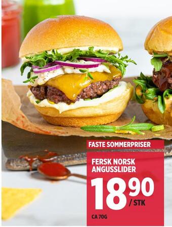 Jacobs Fersk norsk angusslider tilbud