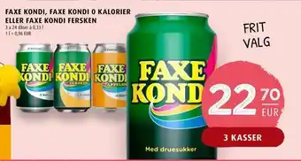 Scandinavian Park Faxe kondi, faxe kondi 0 kalorier eller faxe kondi fersken tilbud