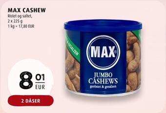 Scandinavian Park Max cashew tilbud