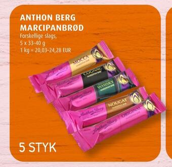 Scandinavian Park Anthon berg marcipanbrød tilbud