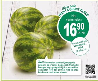 Joker Ukjent vannmelon tilbud