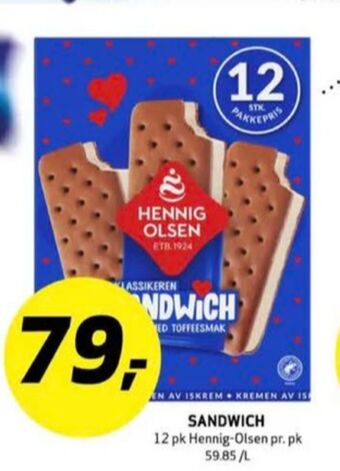 Bunnpris Sandwich issnack tilbud