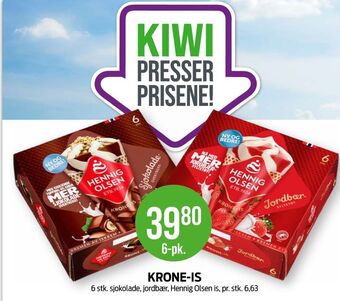 Kiwi Hennig-olsen isvafler tilbud