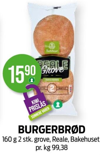 Kiwi Bakehuset hamburgerbrød tilbud