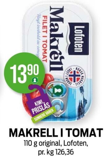 Kiwi Lofoten makrell tilbud