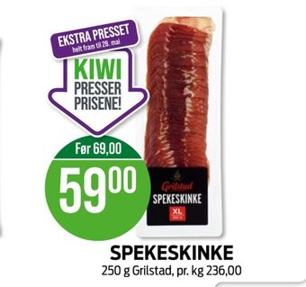 Kiwi Grilstad spekeskinke tilbud