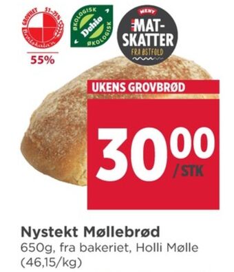 Meny Holli mølle brød tilbud