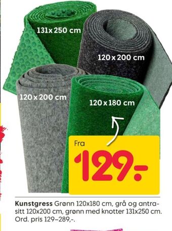 Rusta Ukjent kunstgress tilbud