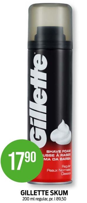 Kiwi Gillette barberskum tilbud