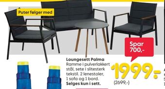 Rusta Ukjent loungesett tilbud