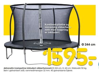 Rusta Adrenalin advanced trampoline tilbud