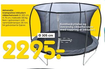 Rusta Adrenalin advanced trampoline tilbud