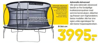 Rusta Adrenalin advanced trampoline tilbud