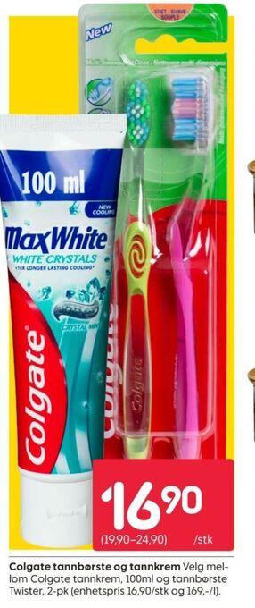 Rusta Colgate tannkrem tilbud