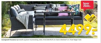 Rusta Ukjent loungesett tilbud