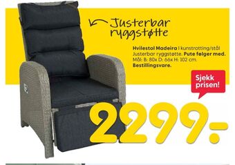 Rusta Ukjent hagestol tilbud